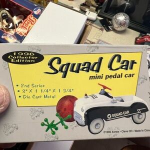 Onex Squad Car Mini Pedal Car - Black and White